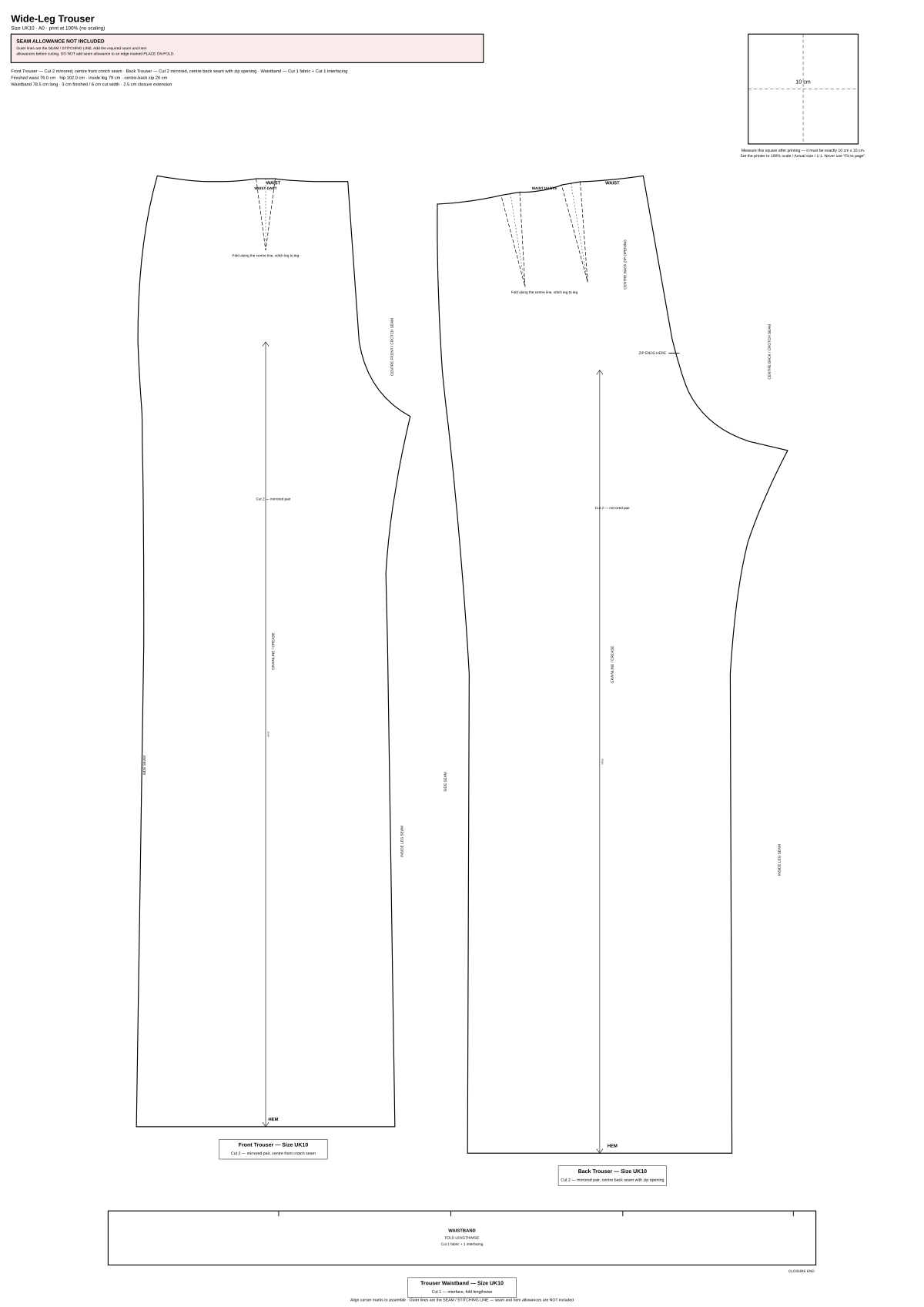 Real NotchGrain Wide-leg trouser pattern sheet from the frozen V1 pattern engine